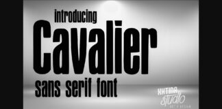 Cavalier Font Poster 1