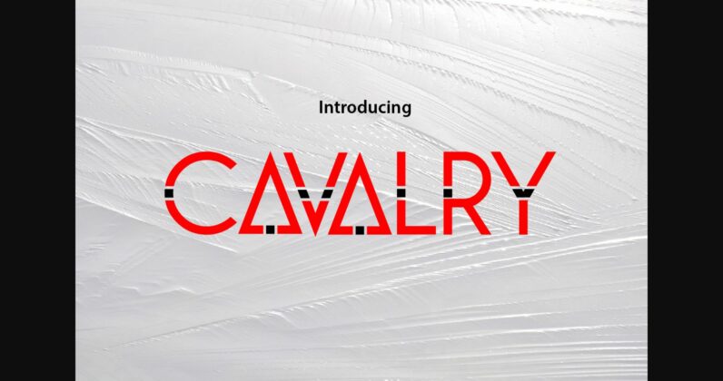 Cavalry Font Poster 3