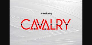 Cavalry Font Poster 1