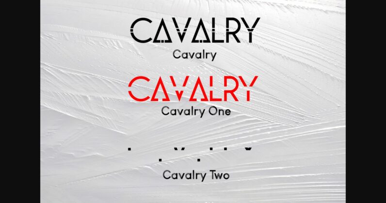 Cavalry Font Poster 5