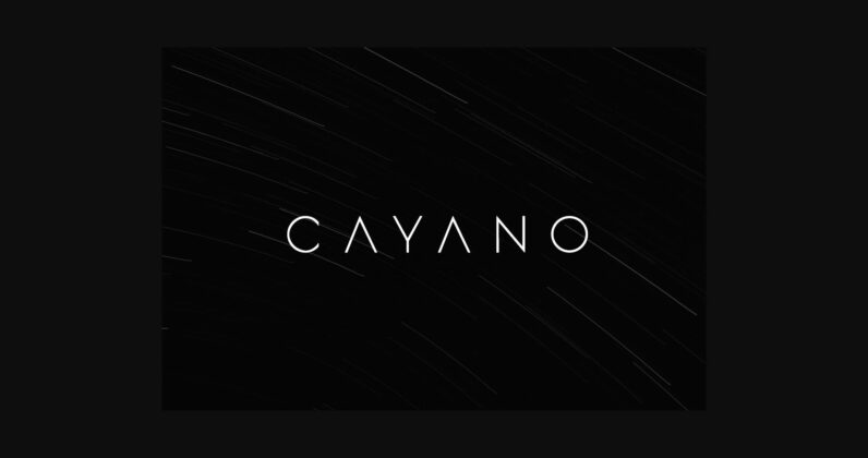 Cayano Font Poster 3