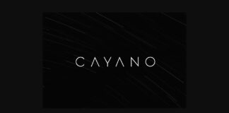 Cayano Font Poster 1