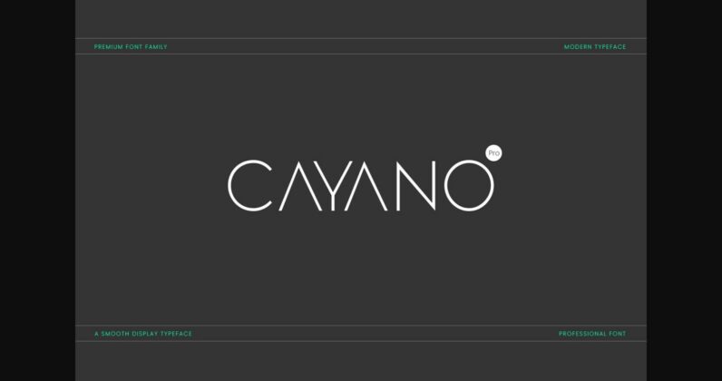 Cayano Pro Font Poster 3