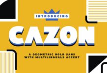 Cazon Font Poster 1