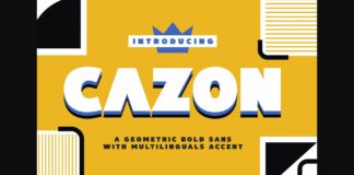 Cazon Font Poster 1