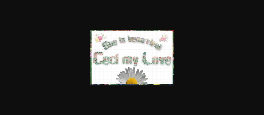 Ceci My Love Font Poster 3