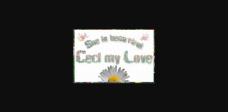 Ceci My Love Font Poster 1