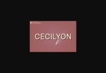 Cecilyon Font Poster 1