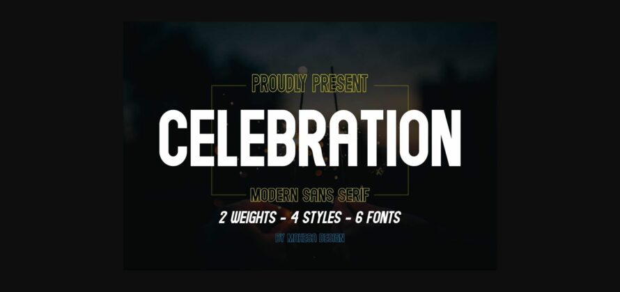 Celebration Font Poster 3