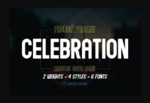 Celebration Font Poster 1