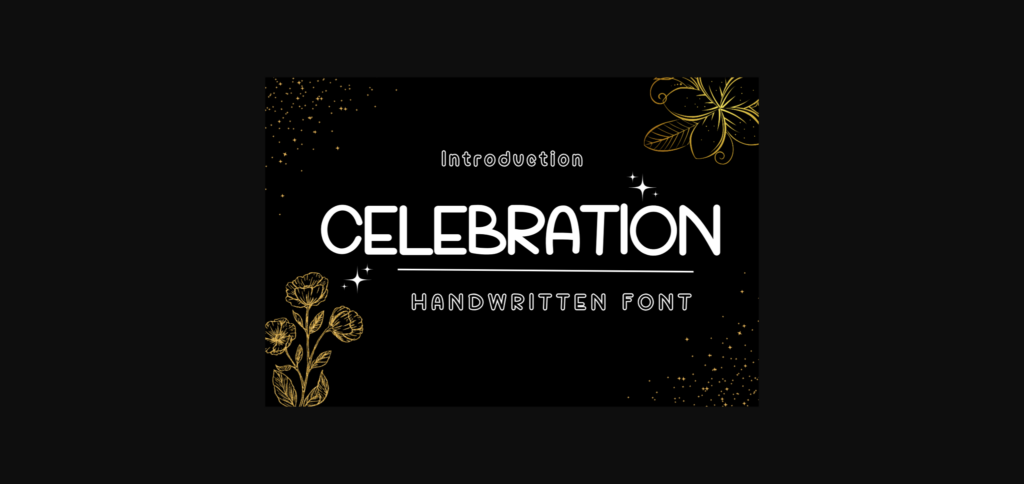 Celebration Font Poster 3