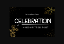 Celebration Font Poster 1