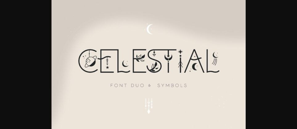 Celestial Font Poster 3