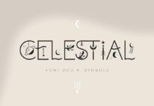 Celestial Font Poster 1