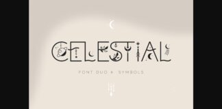 Celestial Font Poster 1