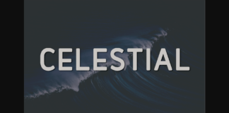 Celestial Font Poster 1