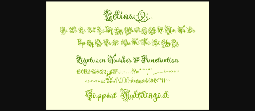 Celina Duo Font Poster 6