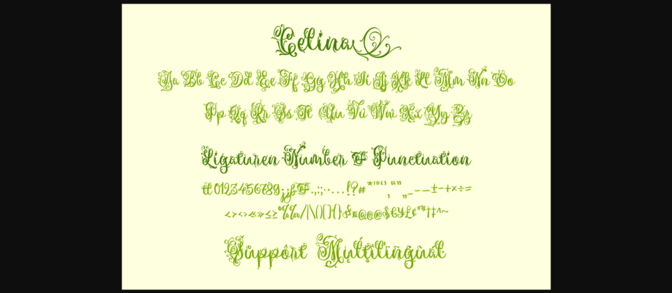 Celina Duo Font Poster 6