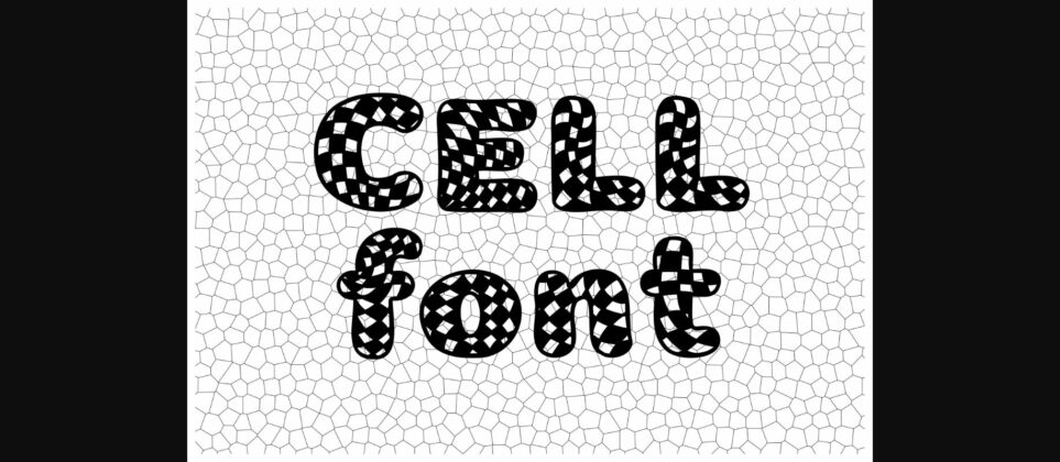 Cell Font Poster 3