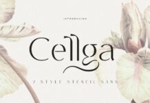 Cellga Font Poster 1