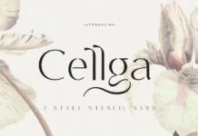 Cellga Font Cellga Font Poster 1