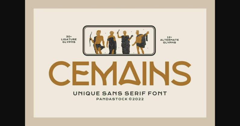 Cemains Font Poster 3