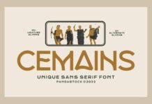 Cemains Font Poster 1