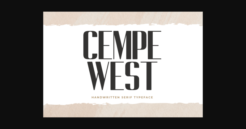 Cempe West Font Poster 3