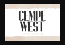 Cempe West Font Poster 1