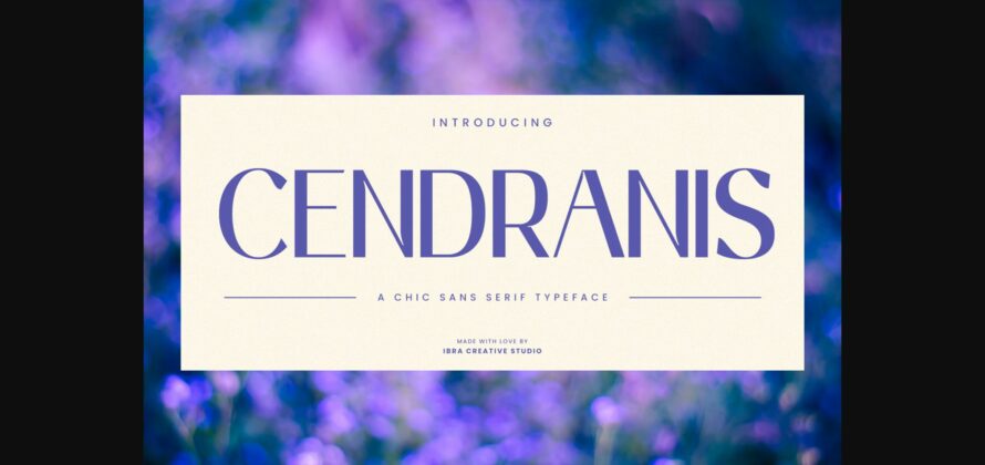 Cendranis Font Poster 3