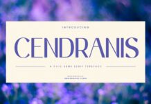 Cendranis Font Poster 1