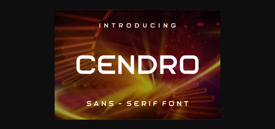 Cendro Font Poster 3