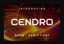 Cendro Font Poster 1