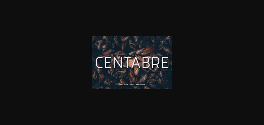 Centabre Font Poster 3