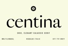 Centina Font Poster 1