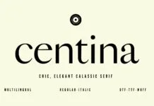 Centina Font Centina Font Poster 1