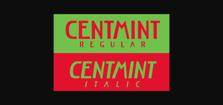 Centmint Font Poster 6