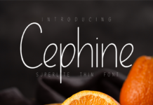 Cephine Font Poster 1