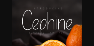 Cephine Font Poster 1