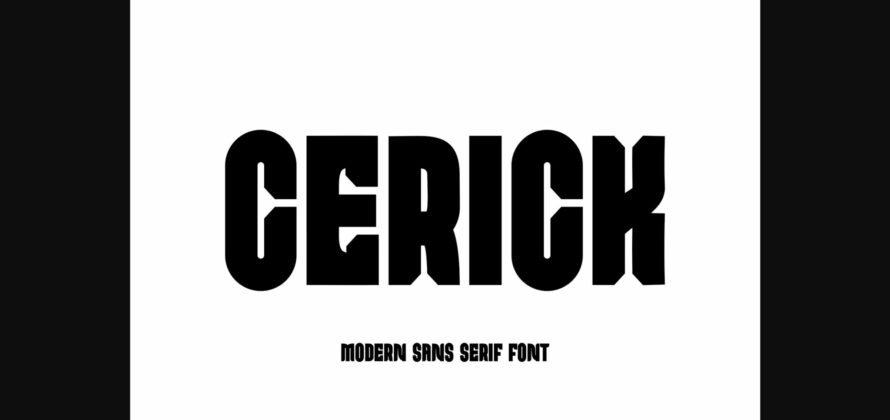 Cercik Font Poster 3
