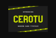Cerotu Font Poster 1