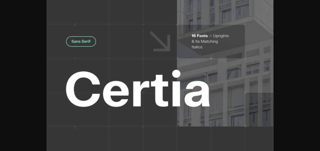 Certia Font Poster 1