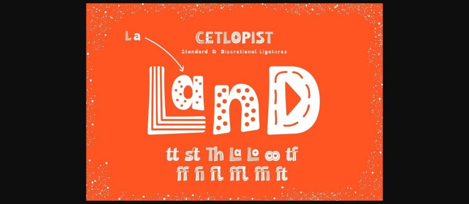 Cetlopist Font Poster 11