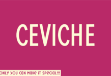 Ceviche Font Poster 1