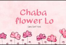 Chaba Flower Lo Font Poster 1