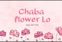 Chaba Flower Lo Font Chaba Flower Lo Font Poster 1