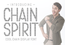 Chain Spirit Font Chain Spirit Font Poster 1