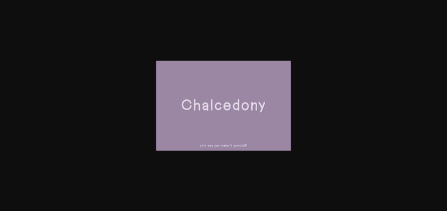 Chalcedony Font Poster 3