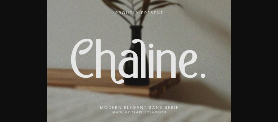 Chaline Font Poster 3