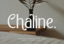 Chaline Font Poster 1